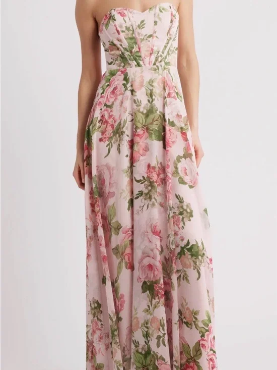 Lulus Vivian Strapless Corset Gown – NWT – Size S - Picture 3 of 9